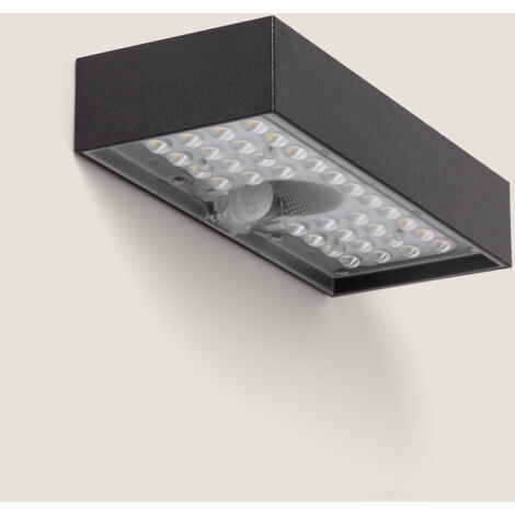 Applique da Parete per Esterni LED 6W Karl Solare Nero 3000K Bianco Caldo
