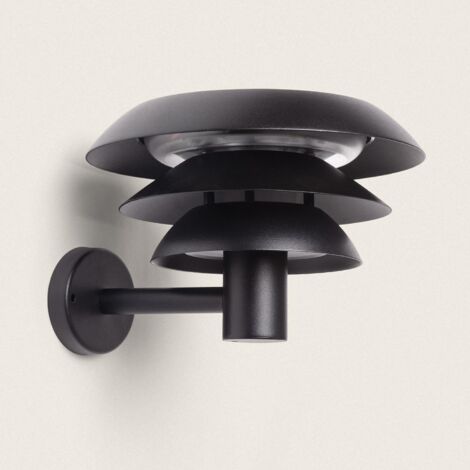 Applique da Parete per Esterni Solare LED 1,5W Alluminio Biel Nero