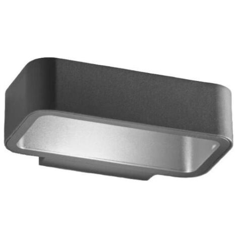 APPLIQUE DA PARETE PER ESTERNO A LED 5W LUCE CALDA 3000K 196LM ANTRACITE PERENZ