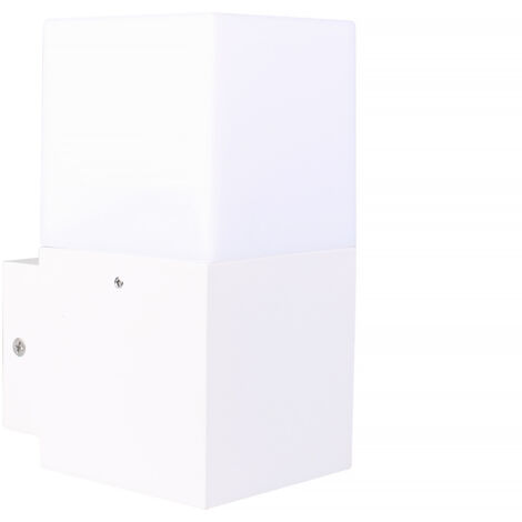 APPLIQUE DA PARETE PER ESTERNO N ALLUMINIO E ACRILICO PER LAMPADINE E27 - DESIGN MODERNO E VERSATILE IDEALE PER INTERNI ED ESTERNI
