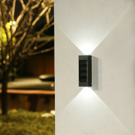 Lampada MURO ESTERNO SENSORE LED balcone cortile terrazze Casa Porta Vialetto Lampada solare 