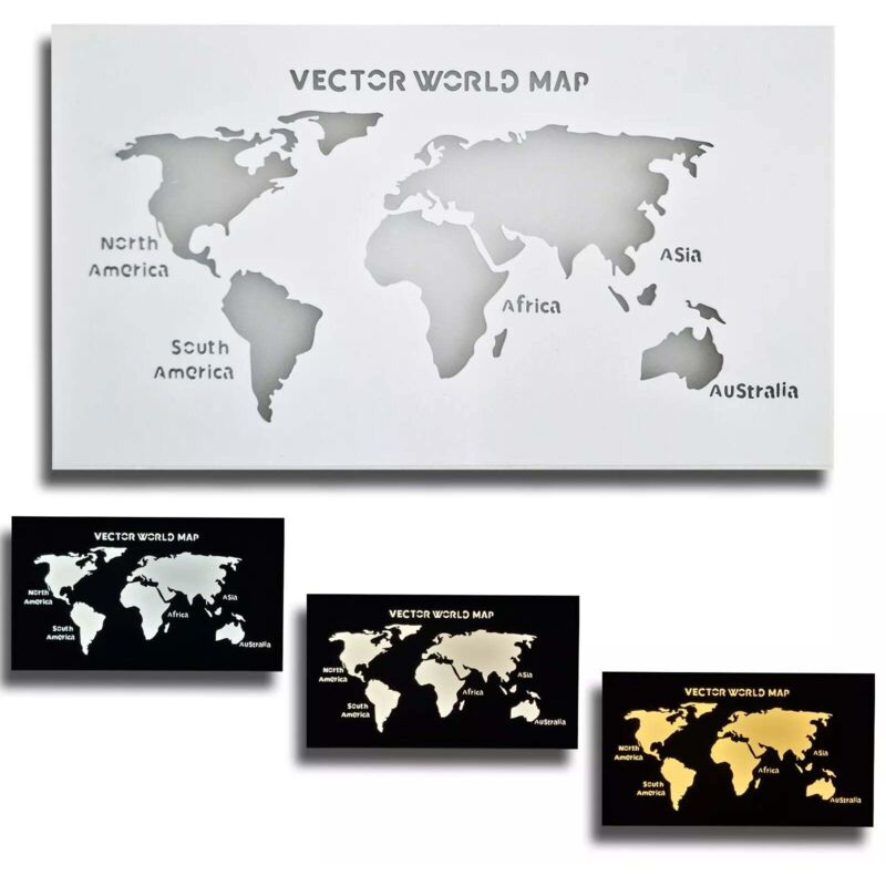 Applique da Parete Planisfero Minimal con Switchcolor