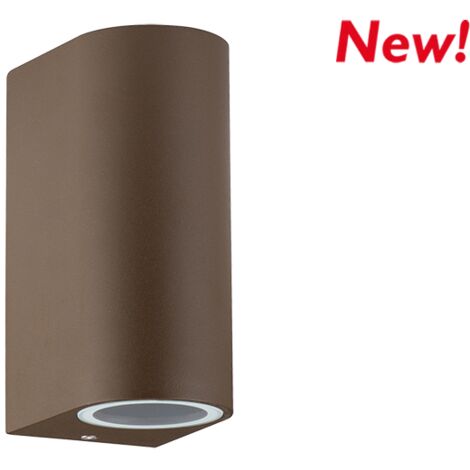 Applique da parete Tiziano Corten IP44 2 x GU10 Novaline