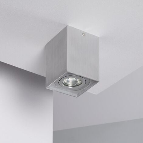 LEDKIA Applique da Soffitto Alluminio Jaspe Argento Argento