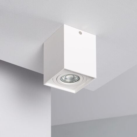 LEDKIA Applique da Soffitto Alluminio Jaspe Bianco Bianco