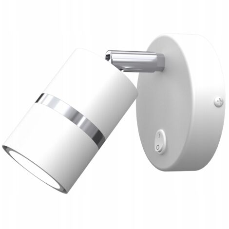 Applique da soffitto bianco cromato mobile LED GU10 lampada polacca