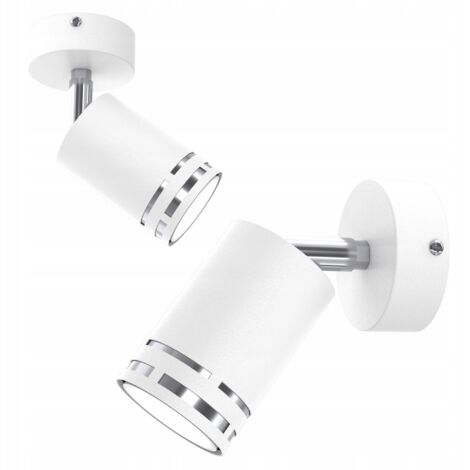 Applique da soffitto bianco cromato mobile LED GX53 lampada polacca