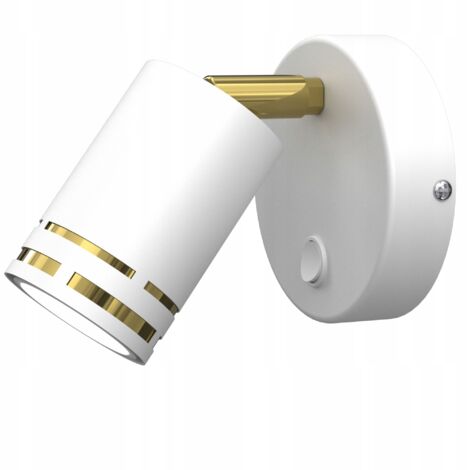 Applique da soffitto bianco oro con interruttore LED mobile