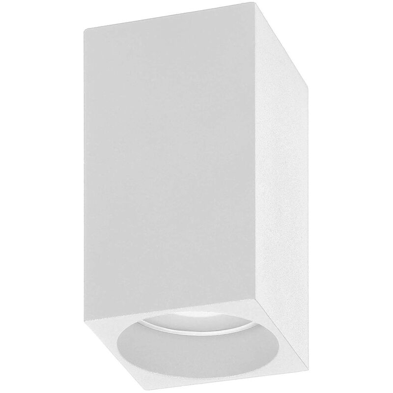 Image of Vetrineinrete - Applique da soffitto portafaretto in gesso a cubo verniciabile con attacco gu10 110x70mm supporto per faretti