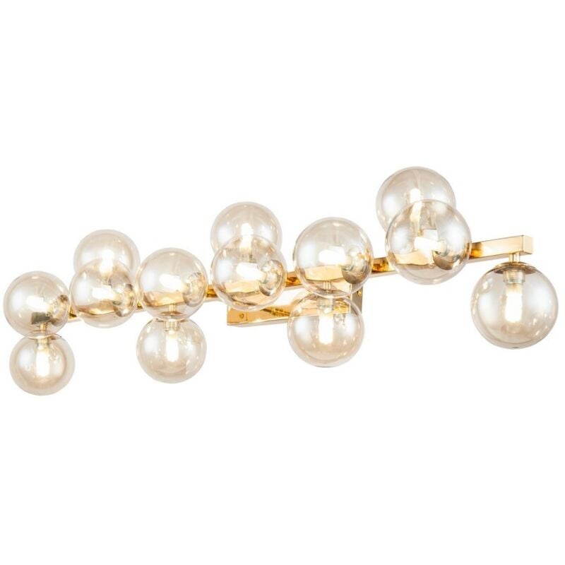 Dallas Applique murale dorée, 13 lumières, G9