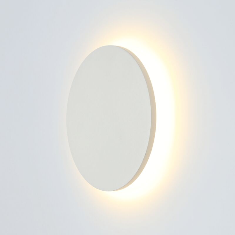 Applique d'atmosphère ronde blanche extérieur D13 cm - Lunar