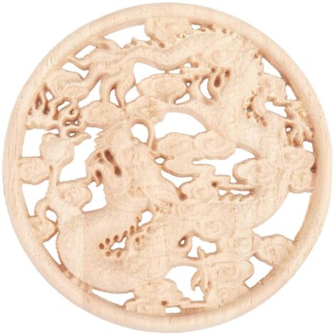 Applique de décoration en bois sculpté pour meuble et porte d'intérieur