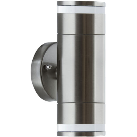 Applique de jardin d'extérieur, façade, TARAS WLL 2xGU10 IP54, acier inoxydable