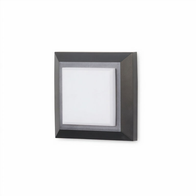 Aplique Ip65 Grove Diffuser Square Led 2W 4000K Negro 172Lm