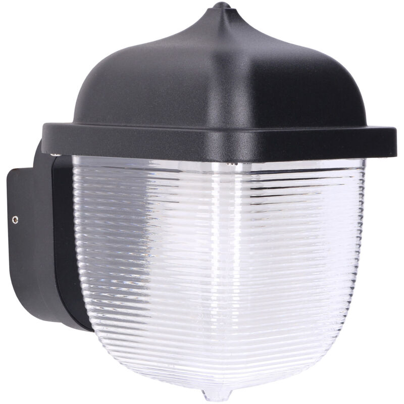 Aplique IP23 Road E27 15W Negro 710LM para Interior de Pared en Comedor, Salón, Pasillo