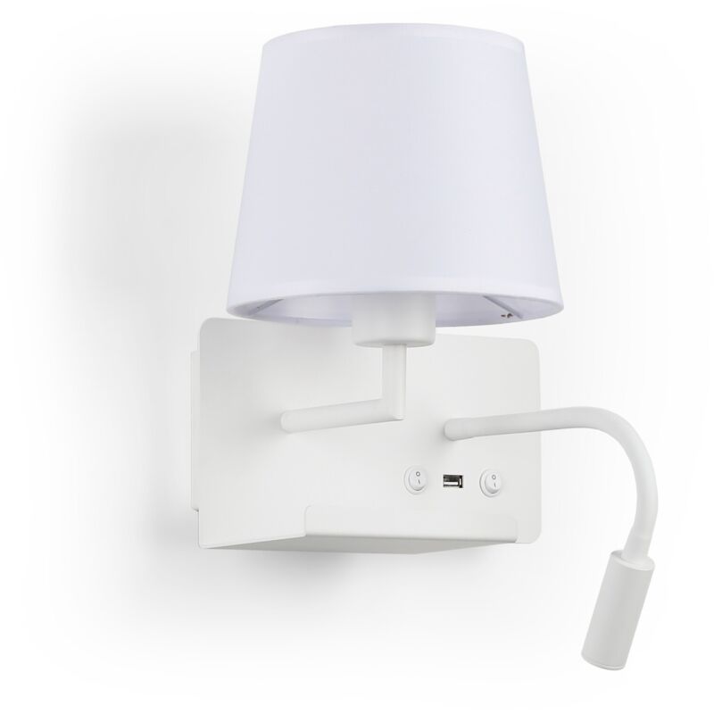 Applique de lecture "TARAN" - Avec spot LED orientable et port