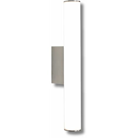 Applique de salle de bain 50cm chrome (8W 600lm 4000K IP44) - Voltman