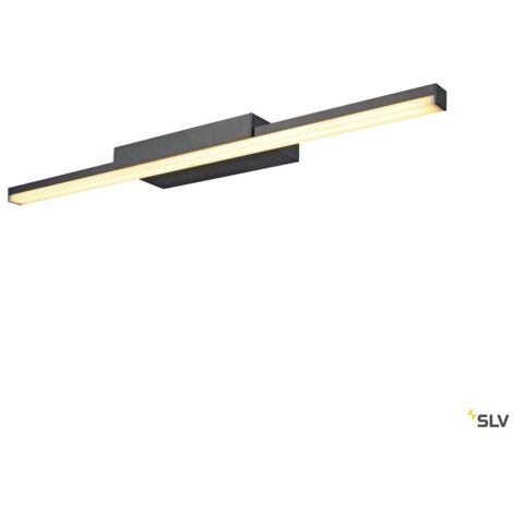 Applique de salle de bains LED GLENOS 60 luminaire de miroir profilé noir SMD LED 126W 3000K - SLV 1003506