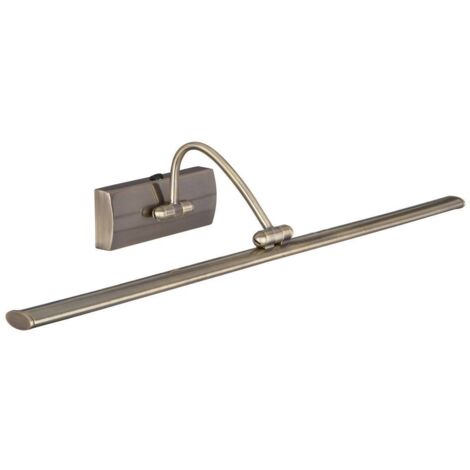 Applique de tableau led BARCELONA métal laiton antique 10w 726 Lumens 3000k Longueur 38cm