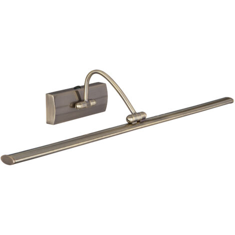 Applique de tableau led BARCELONA métal laiton antique 15w 1383 Lumens 3000k Longueur 64cm