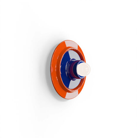 Applique Deco Voilà Ceramica Arancio Volpe Blu Robot 1 Luce E27