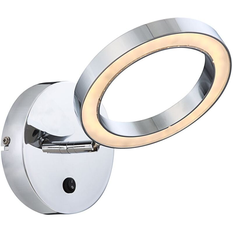 Led 9 watts spot mural éclairage mobile anneau lampe salle à manger chrome