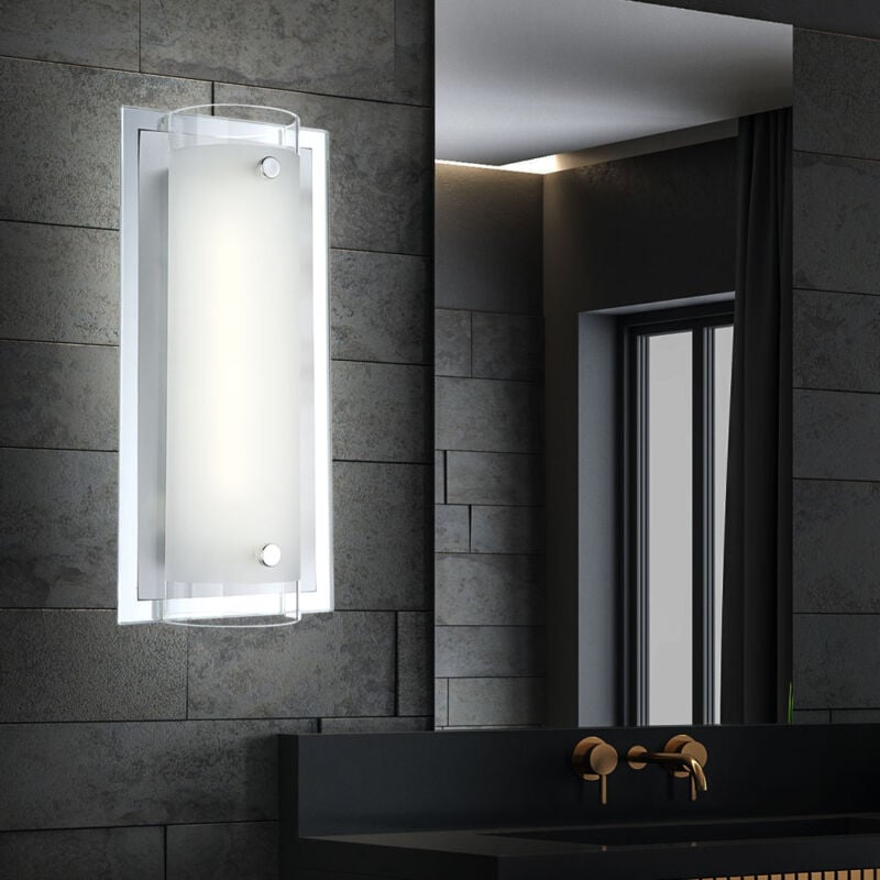 Applique murale led applique murale spot mural miroir en métal chromé bord chambre cuisine