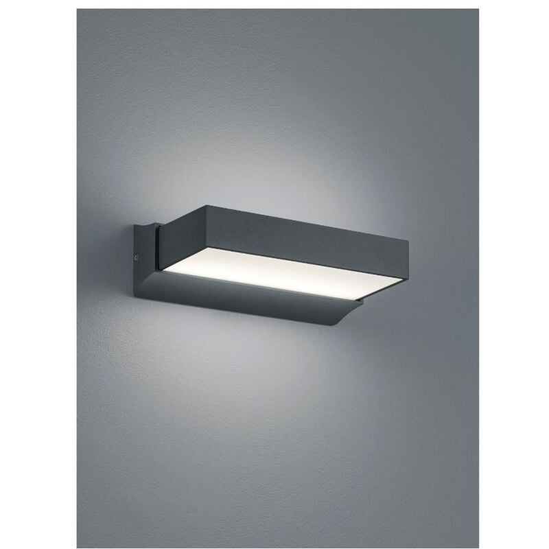 Applique d'Entrée Double Led Dessus et Dessous Cuando Anthracite Trio Lighting