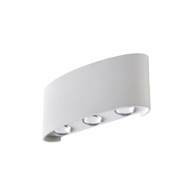 Applique, Design Aluminium Blanc Led Intégrée Lussiol Squeezy