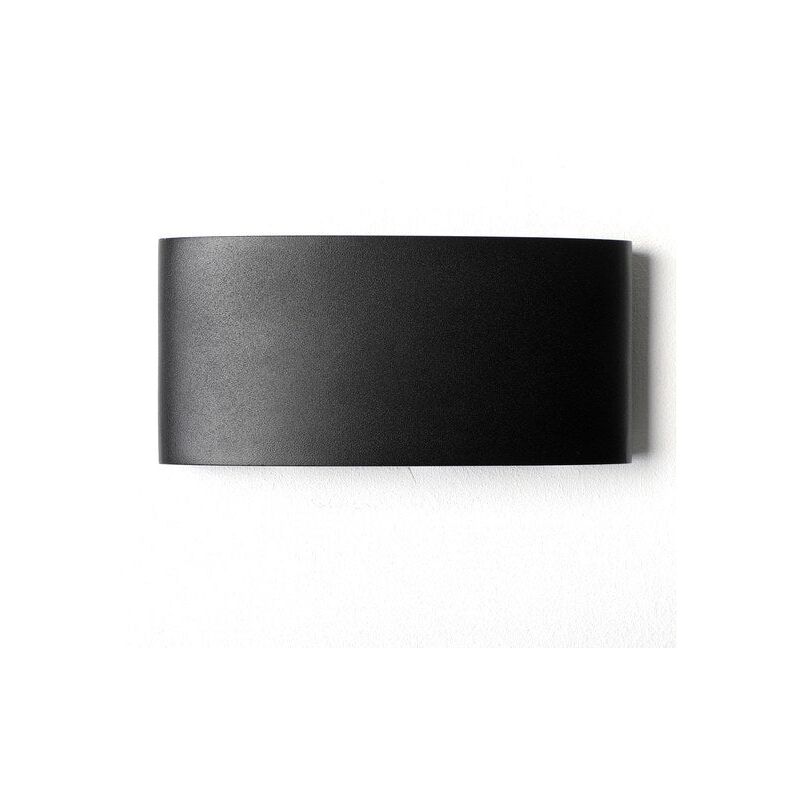 Lussiol - Applique, Design Aluminium Noir Led Intégrée Squeezy