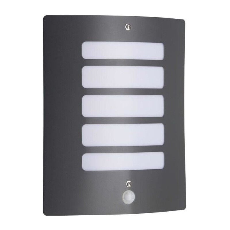 Lampe ext avec detect de mouve todd Anthracite ampoule E27 max 60 w Brilliant