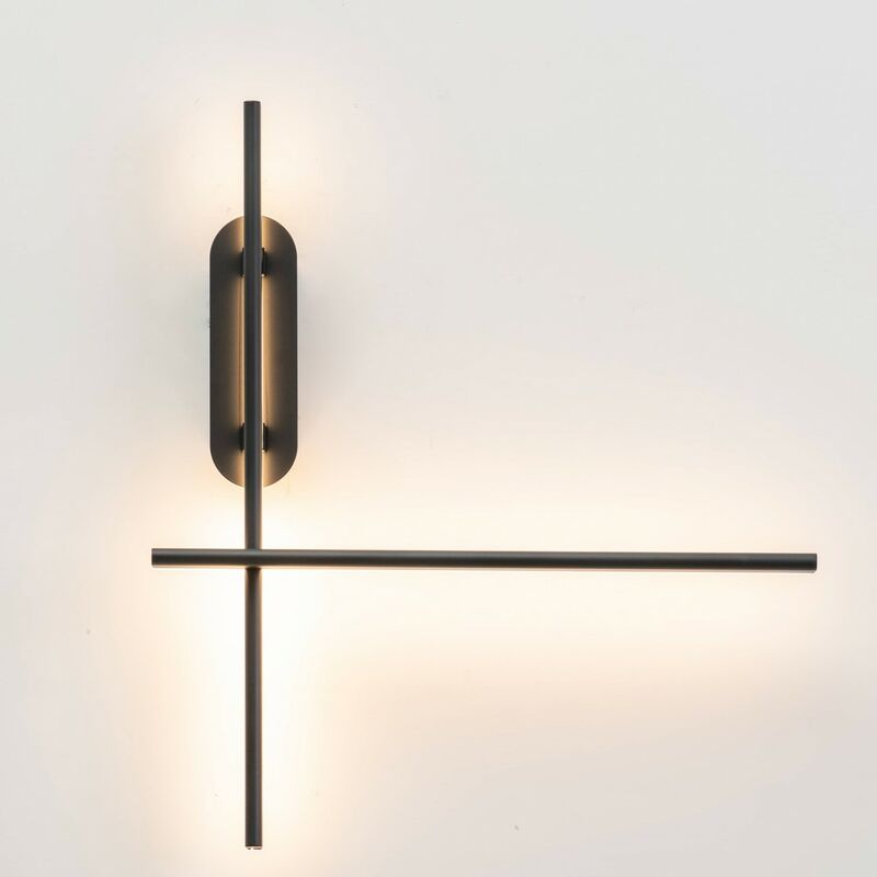 Kosilum - Applique design noire minimaliste - Taranto - Noir