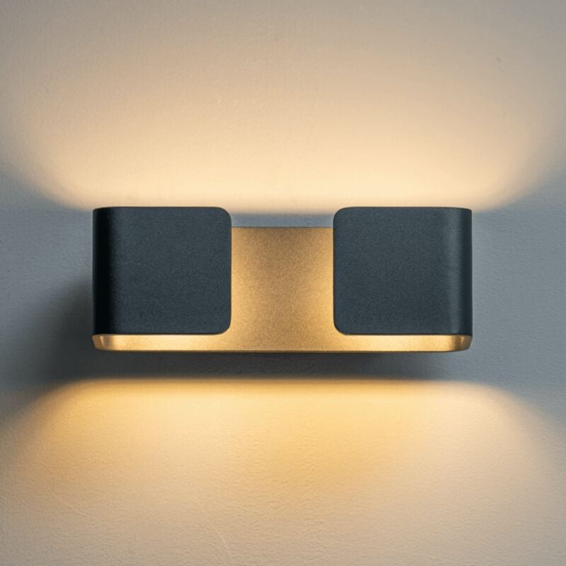 Applique design rectangulaire noire - Foss