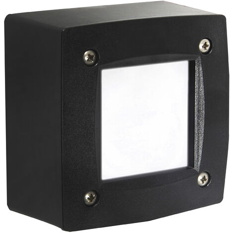 Applique DEVON Square IP66 GX53 LED T2 3.20W 405lm/410lm/410lm CRI80 3000K/4000K/6500K Noir
