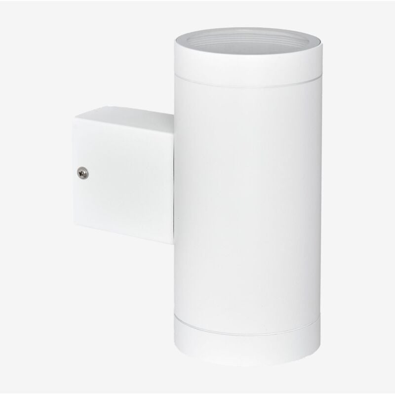 Applique d'extérieur en aluminium avec 2 points lumineux Bixent Sklum Blanc