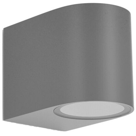 Applique d'extérieur « Gacela » GU10 (230V) IP44 8x7x9cm coloris gris