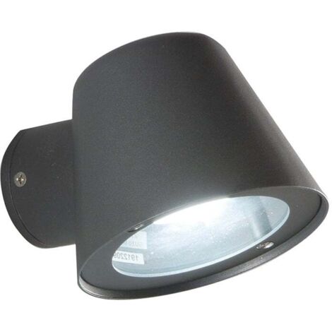 Applique d'extérieur IP44 en aluminium et verre Malta - Anthracite