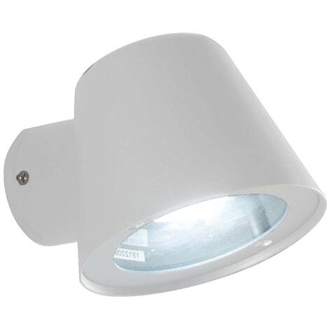 Applique d'extérieur IP44 en aluminium et verre Malta - Blanc