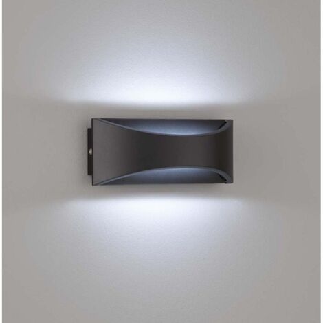 Applique d'extérieur lampe de façade lampe de jardin LED lampe de terrasse haut vers le bas noir