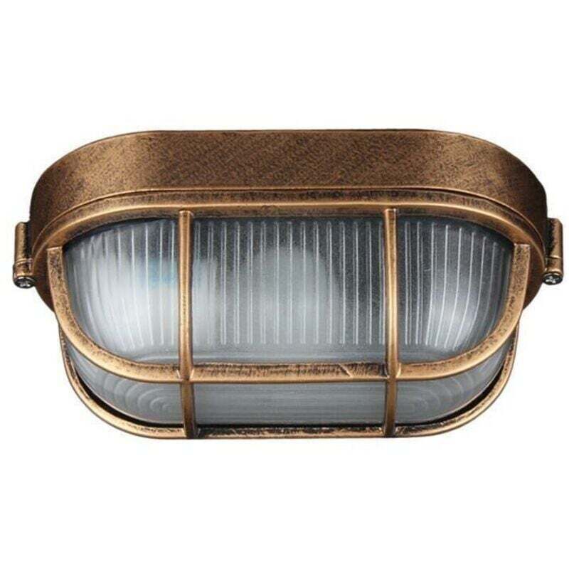 Applique D'extérieur Lampe Murale Industrielle Rétro Lampe De Bateau Ovale hublot Lampe, elliptique Plafonnier Applique Éclairage Luminaire, Pour
