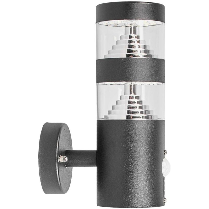 Lindby - LED Applique Exterieur 'Lanea' en inox - noir, transparent