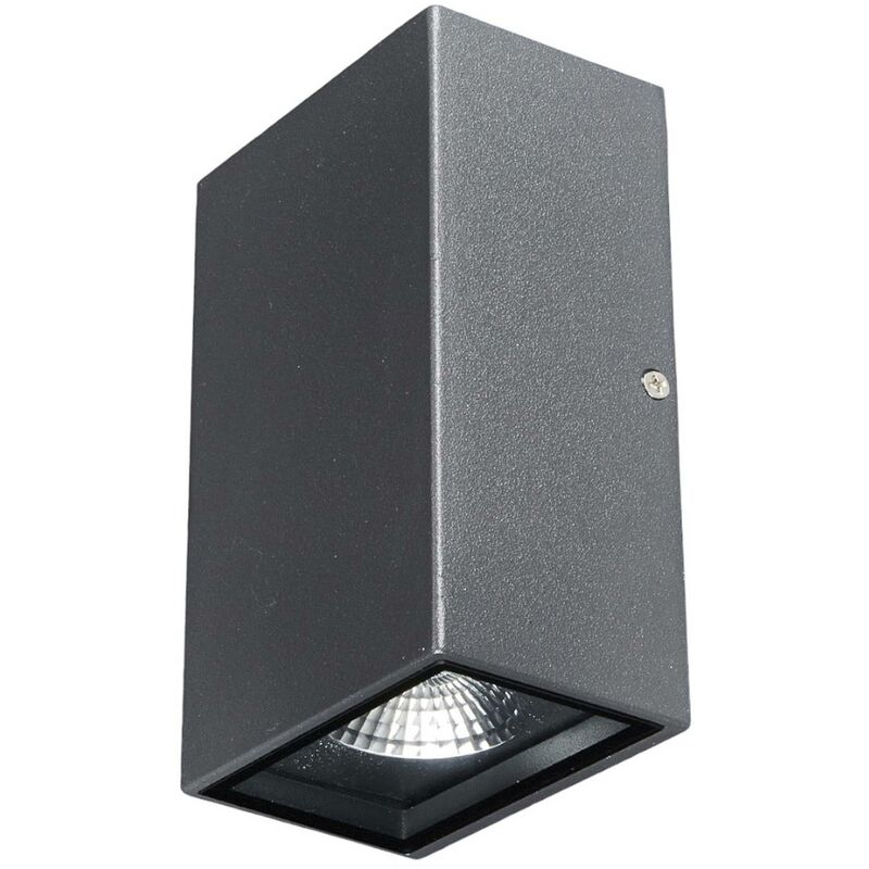 LED Applique Exterieur 'Jale' en aluminium - gris graphite, transparent
