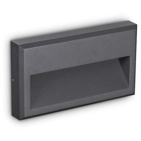 Applique d'extérieur LED Rectangle Flush Anthracite IP65, 3000K