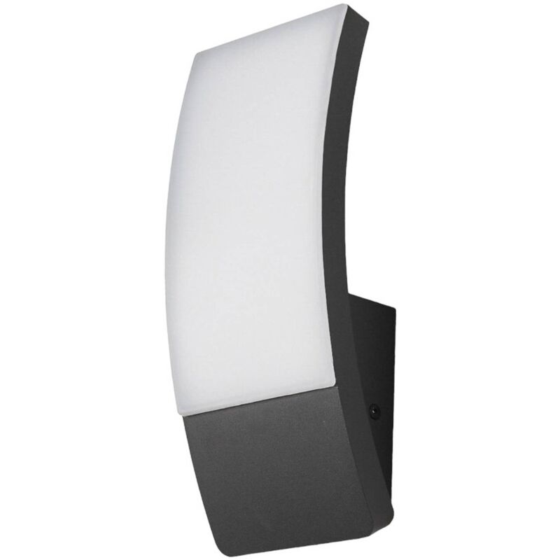 Lucande - LED Applique Exterieur 'Siara' en aluminium - gris foncé, blanc