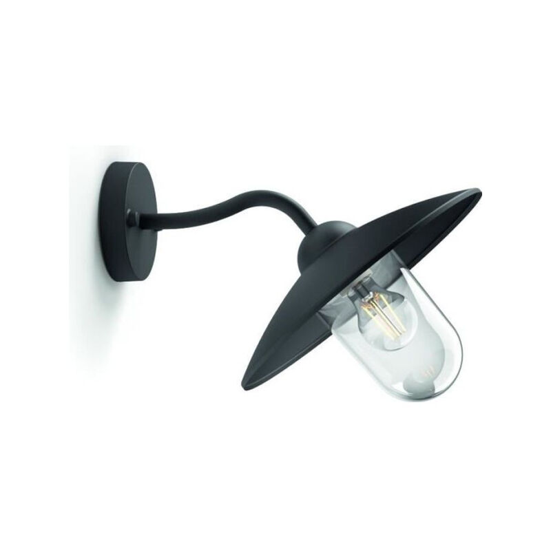 Philips - Applique d'extérieur Hammock - Noir - Verre transparent - IP44