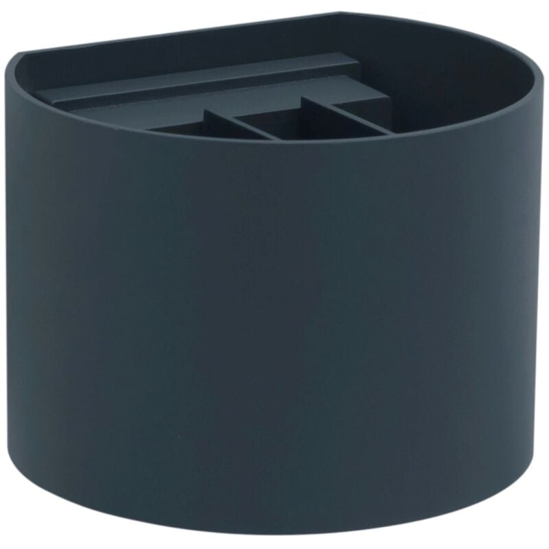 Axis Round aplique exterior en forma oval con led en blanco cálido 3000K en color gris urbano