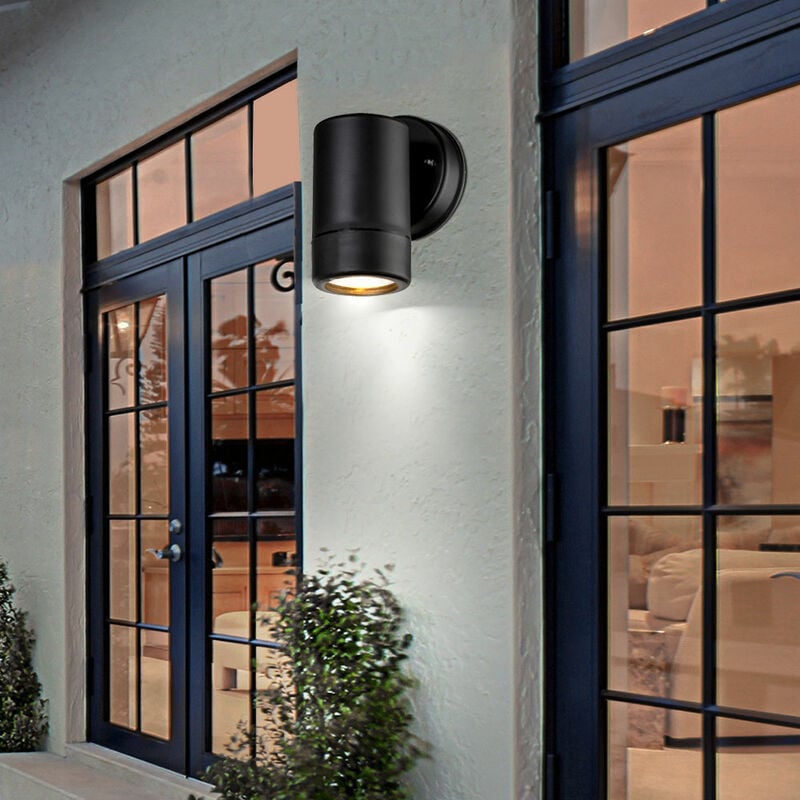 Applique d'extérieur design Down spots terrasses noir lampe IP44