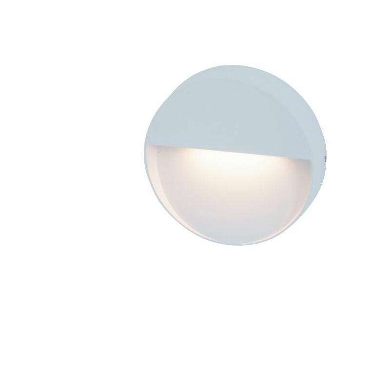 Balise Murale Extérieure led D15 6W IP65 Blanc Sablé zambelis - Blanc chaud - 3000K
