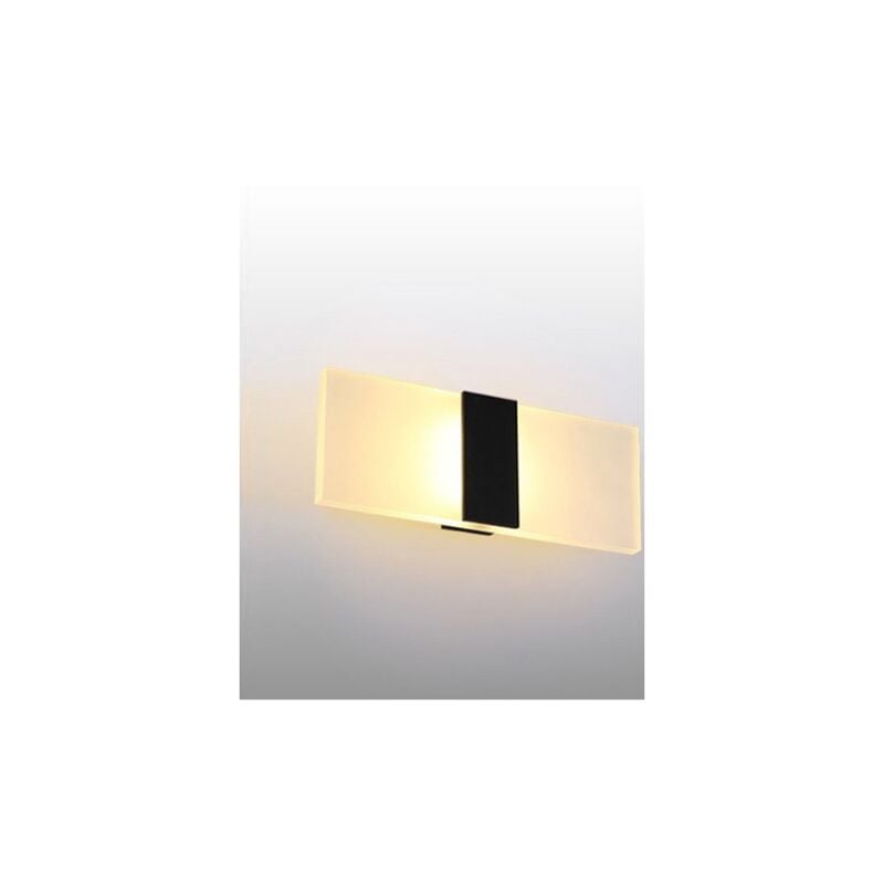 Applique d'intérieur 6W lumière chaude noir brossé Applique d'intérieur ac 85-265(V), lumière acrylique moderne pour couloir, chambre, escalier,