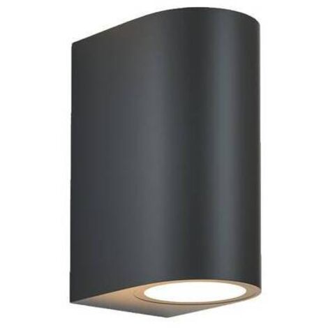 APPLIQUE DRAPION 15X7X9,5CM NERO GU10 2X5W - 1 pezzo